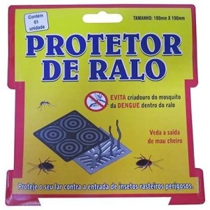 TAMPA RALO BORRACHA 190MM QUADRADO