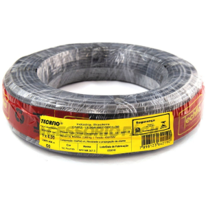 FIO CABO FLEXIVEL 4,0MM 100M TECHFIO 124 PRETO