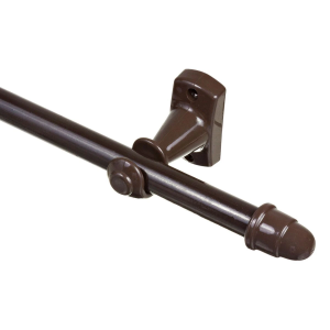 VARAO DE CORTINA IMBUIA 3,0M (1,5M+1,5M) 19MM