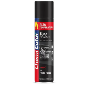 SPRAY TINTA ALTA TEMP PRETO FOSCO CHEMICOLOR 400ML 680098