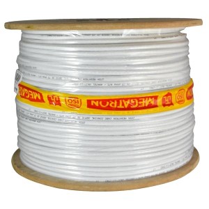 CABO COAXIAL RG59 67% BRANCO 300M MEGATRON 1441