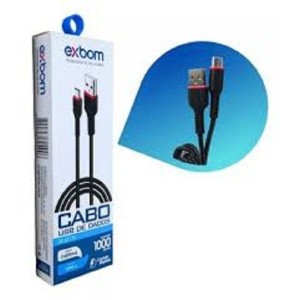CABO TRANSF/DADOS USB+TIPO-C 1,0M 2400MA EXBOM CBX-U2C14TC