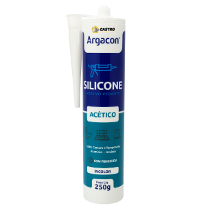 ARGACON SILICONE ACETICO USO GERAL INCOLOR 250GR (EMBAL24PÇS) 100096