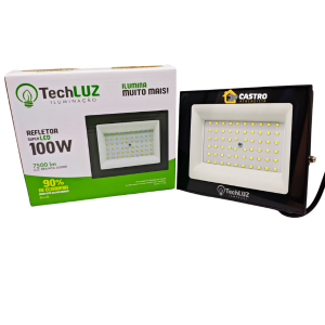 TECH LUZ REFLETOR 100W 6500K BIVOLT
