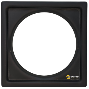 SS METAIS PORTA GRELHA INOX QUADRADA 150MM BLACK 1048