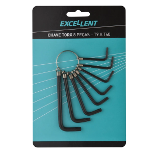 CHAVE TORX C/08PÇ ARGOLA EXCELLENT EDA 6OC