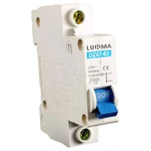 DISJUNTOR DIN UNIPOLAR 25A LUKMA