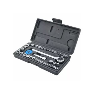 FERTAK JOGO SOQUETE SEXT.40PÇS C/CHAVE CATRACA 4820