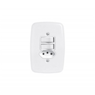 PLUZIE 2 INTERR (1S+1P)+ 1 TOM 20A C/ PLACA 3222